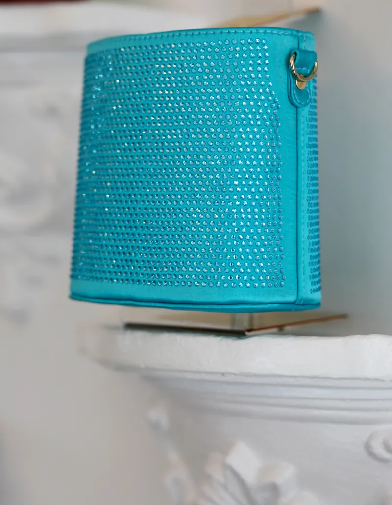 Flakky Purse – Teal Crystal Edition view 2