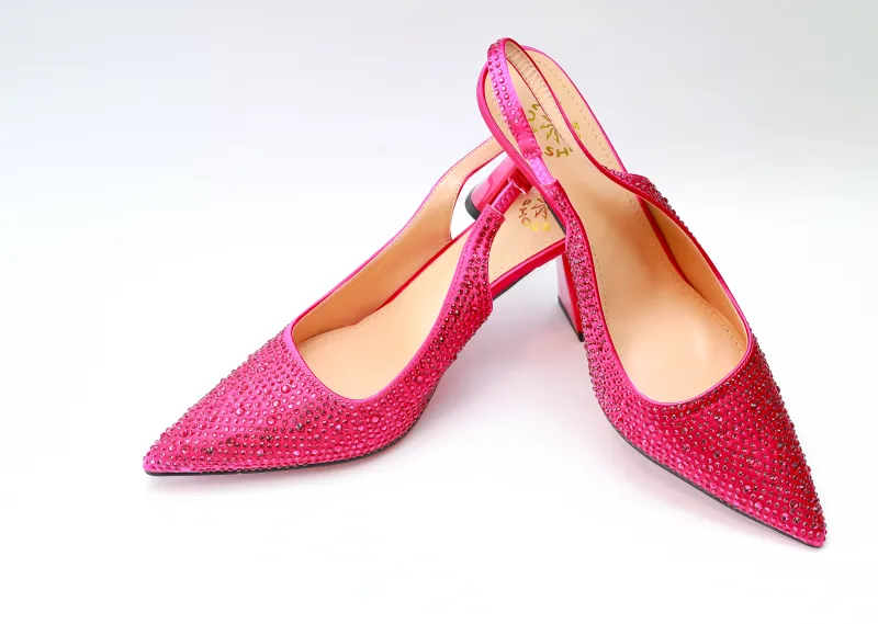 Chivas Pencil Mouth Sandal – Pink Crystal Edition view 2