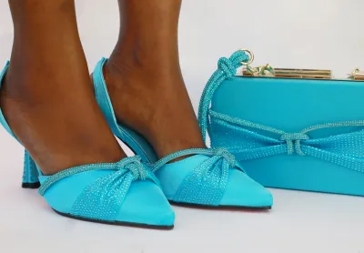 Ify Pencil Mouth Sandal – Navy Blue Edition - Luxury Shoes at Futuretense Lekki Lagos