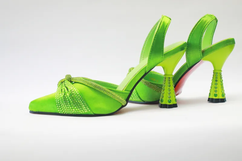 Ify Pencil Mouth Sandal – Green Edition view 3