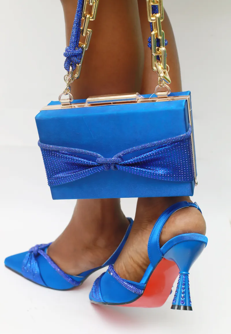 Ify Purse – Royal Blue Crystal Edition view 2