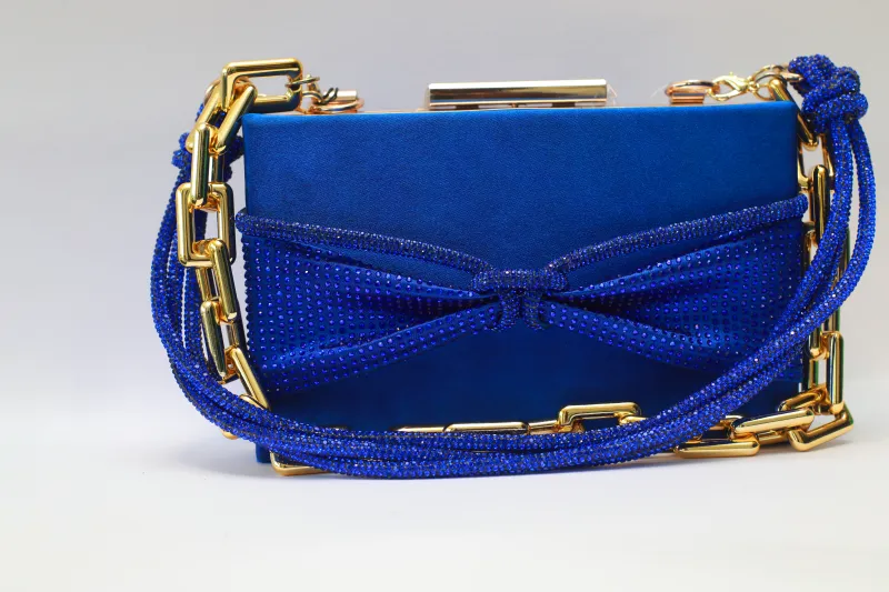 Ify Purse – Royal Blue Crystal Edition view 3