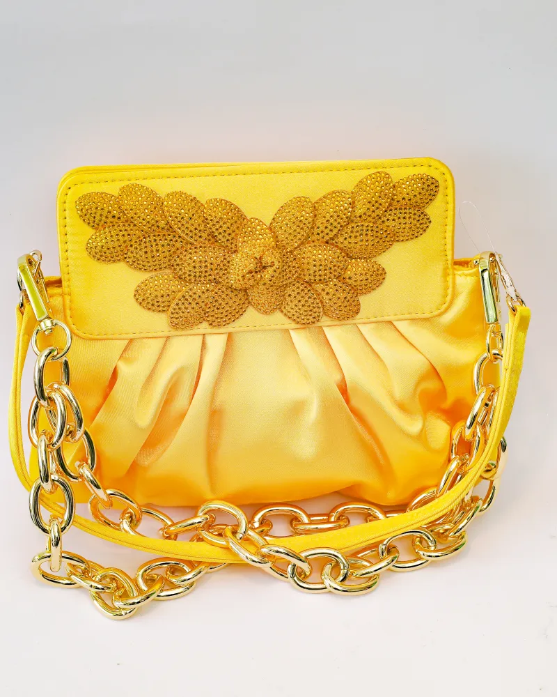 Lilly Purse – Golden Yellow Crystal Edition view 2