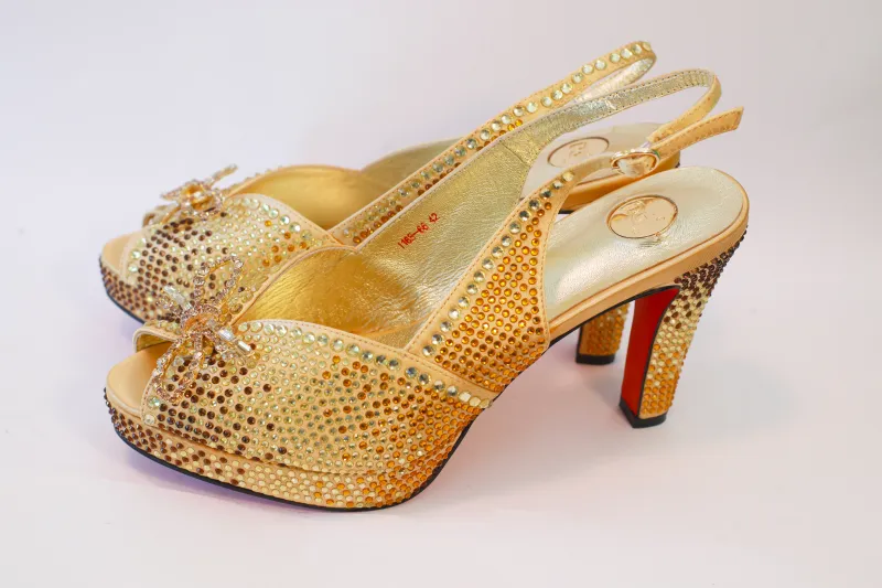MAYBA Sandal – Gold Crystal Edition  view 2