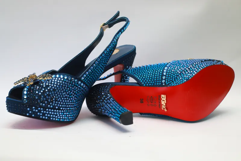 MAYBA Sandal – Sapphire Crystal Edition view 2