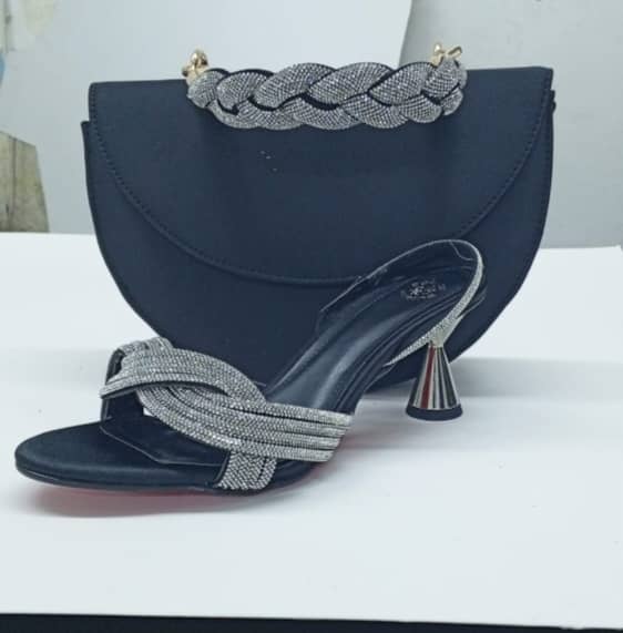 FUNKY RAIN- RED SHOE AND BAG SET - Luxury Shoes at Futuretense Lekki Lagos