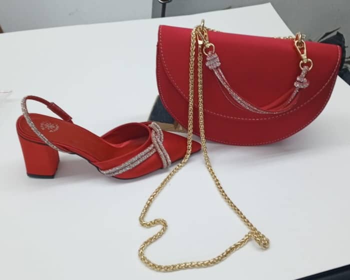 FUNKY WINE- WINE  SHOE AND BAG SET - Luxury Shoes at Futuretense