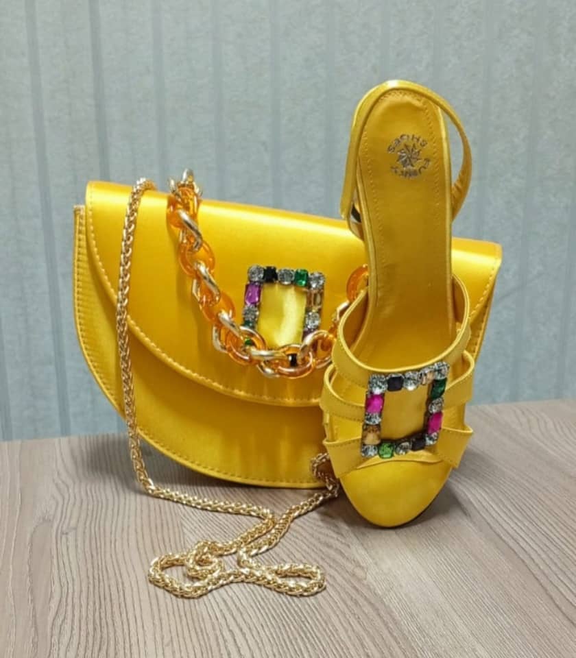 FUNKY YELLOWIT - Yellow Shoe & Bag Set view 2
